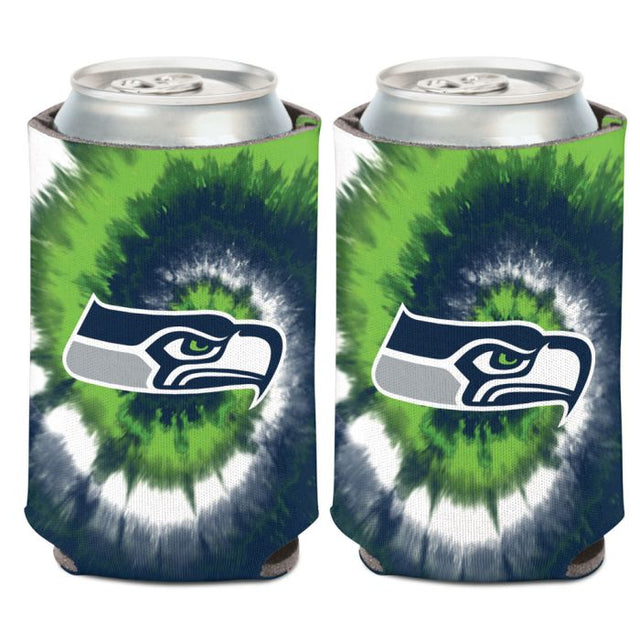 Enfriador de lata con teñido anudado de los Seattle Seahawks, 12 oz.