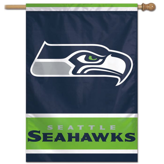 Bandera vertical de los Seattle Seahawks de 28" x 40"