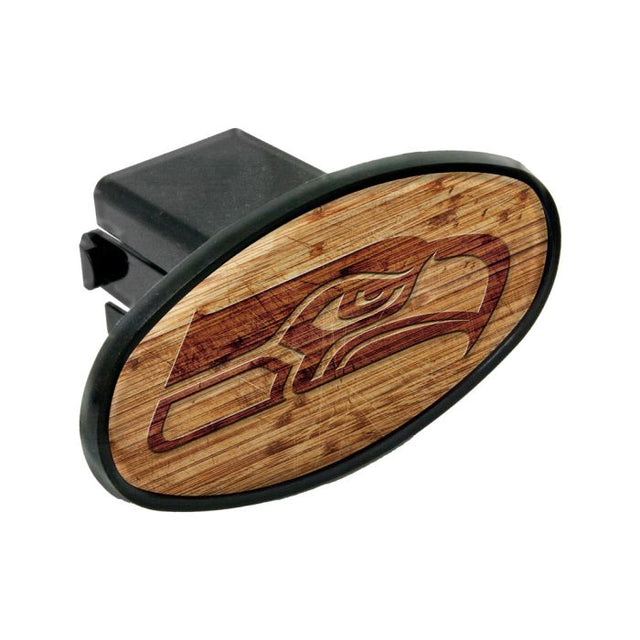 Seattle Seahawks WOOD Oval 2" Hitch Receiver