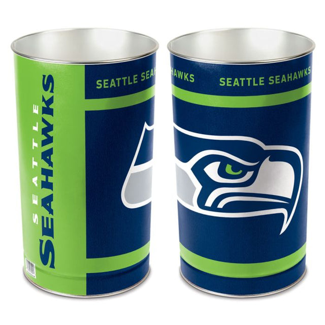 Seattle Seahawks Wastebasket - tapered 15"H