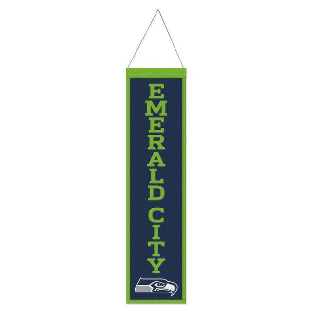 Seattle Seahawks Wool Banner 8" x 32"