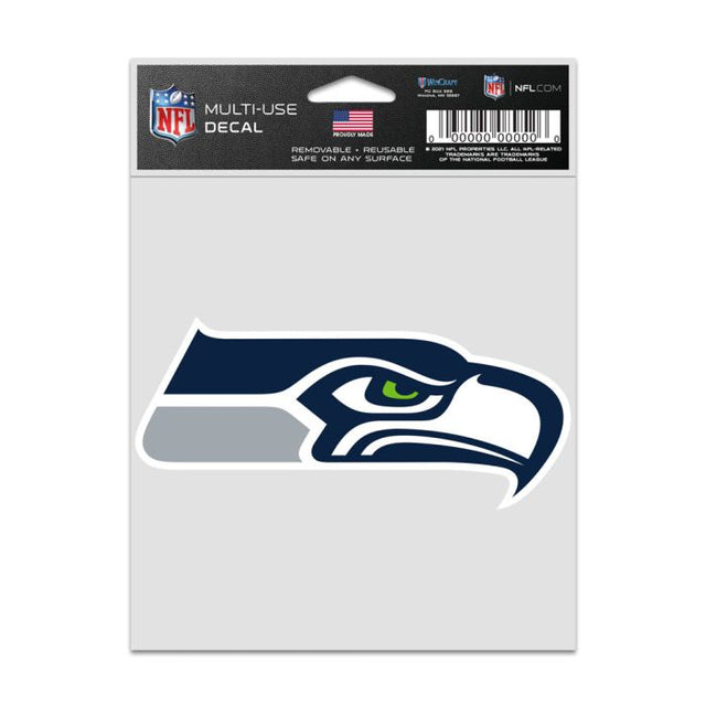 Calcomanías para fanáticos con el logotipo de los Seattle Seahawks de 3,75" x 5"