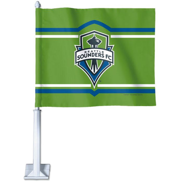 Bandera para auto de los Seattle Sounders de 11,75" x 14"