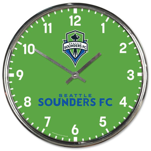 Reloj cromado de los Seattle Sounders