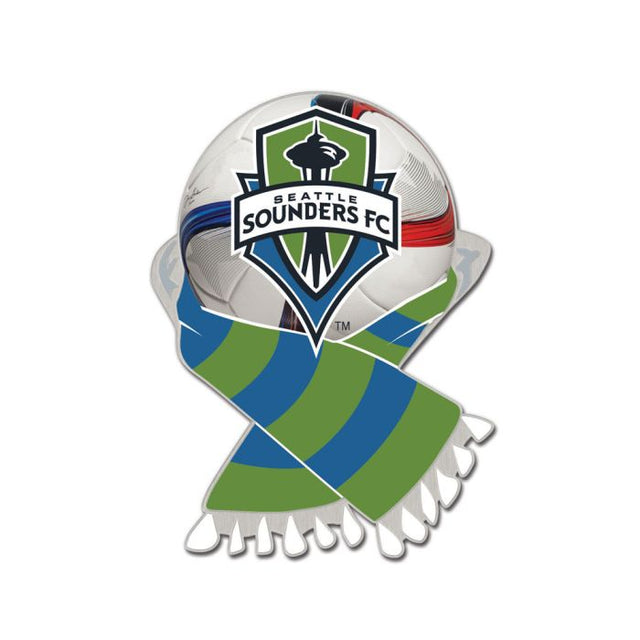 Tarjeta de joyería con pin de colección de los Seattle Sounders