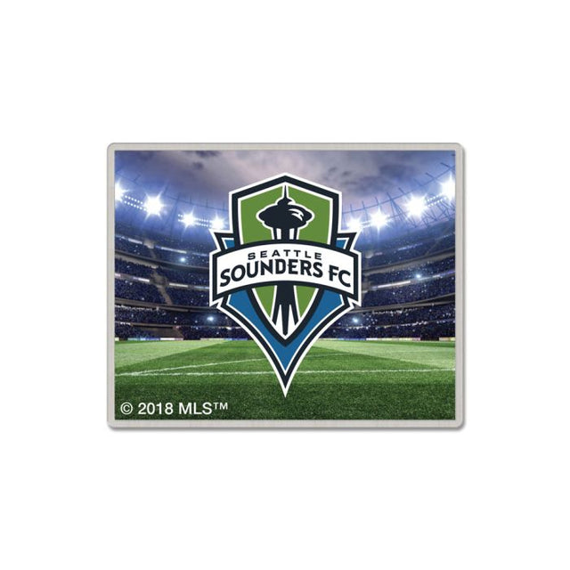 Tarjeta de joyería con pin de colección de los Seattle Sounders