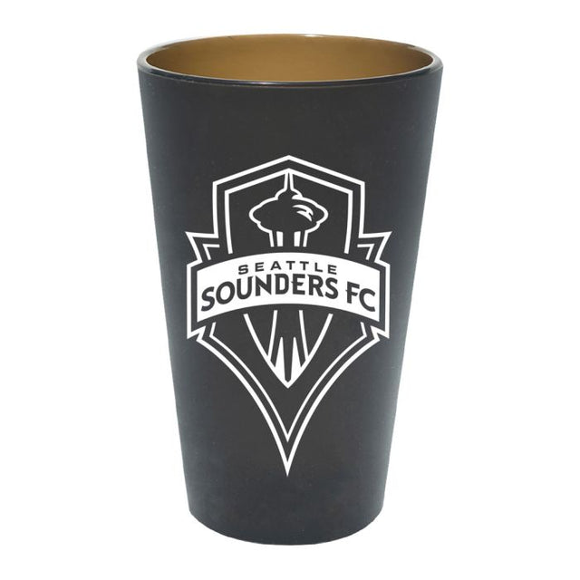 Vaso de pinta de silicona de 16 oz de color Seattle Sounders