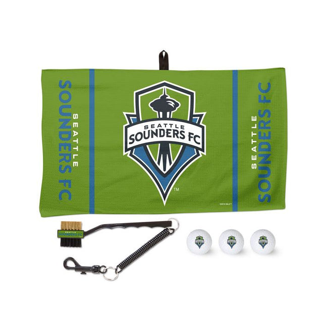 Juego de toallas con diseño de gofres de los Seattle Sounders para golf