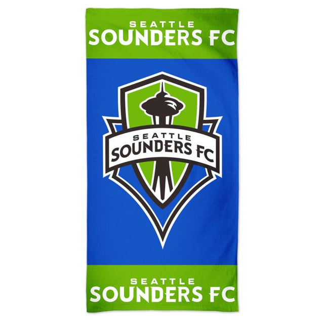 Toalla de playa Spectra con el logotipo de Seattle Sounders de 30" x 60"