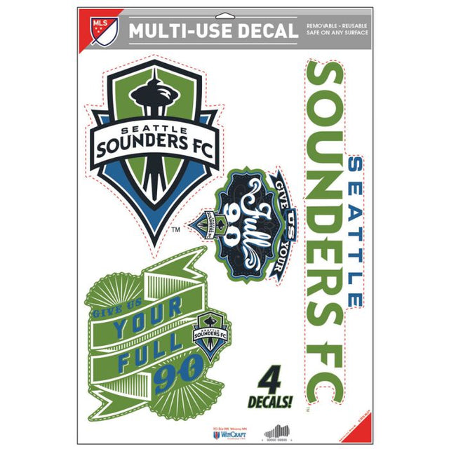 Calcomanía multiusos de Seattle Sounders, 11" x 17"