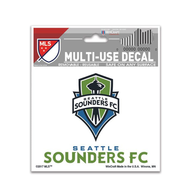 Calcomanía multiusos de Seattle Sounders de 3" x 4"