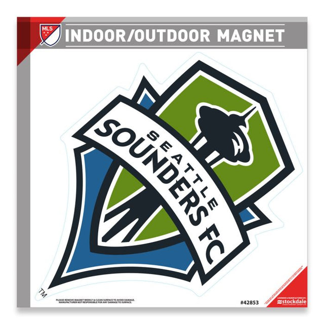 Imanes para exteriores de Seattle Sounders, 12" x 12"