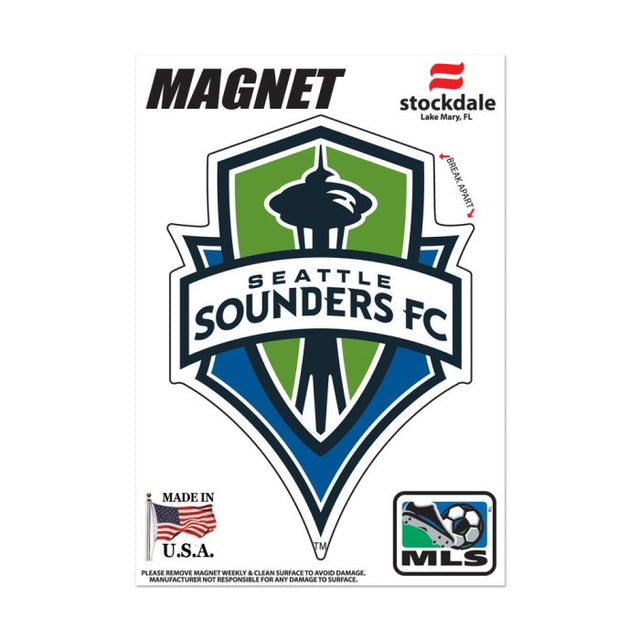 Imanes para exteriores de Seattle Sounders de 3" x 5"