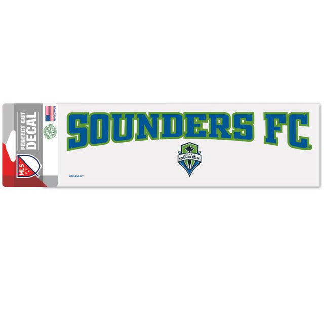 Calcomanías de Seattle Sounders de corte perfecto de 3" x 10"