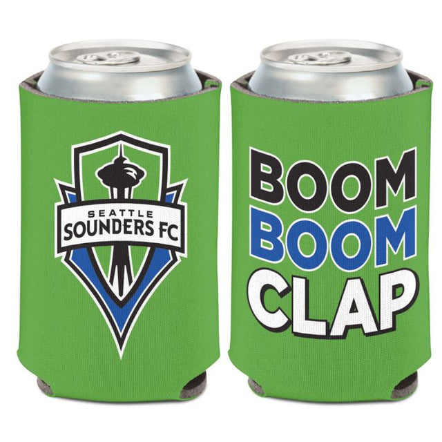 Seattle Sounders LEMA: BOOM BOOM CLAP Enfriador de lata de 12 oz.