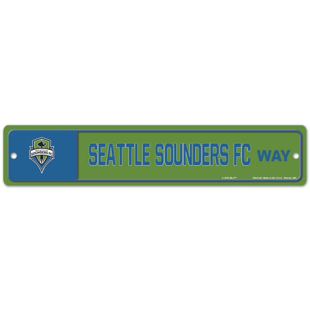 Letrero de calle/zona de Seattle Sounders de 3,75" x 19"