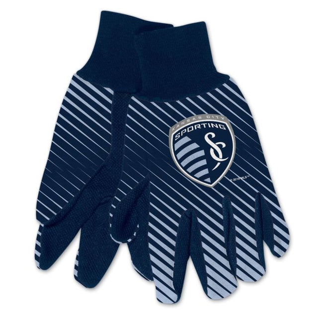 Guantes de dos tonos para adultos de Sporting Kansas City