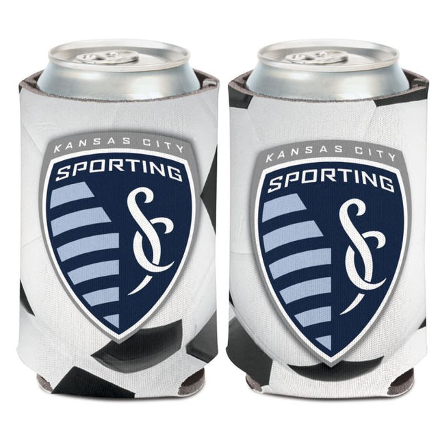 Enfriador de lata con diseño de pelota de Sporting Kansas City, 12 oz.