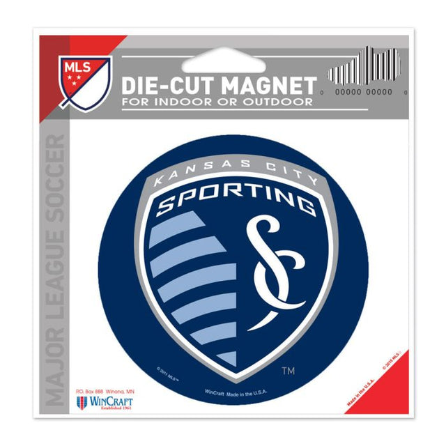 Imán troquelado del Sporting Kansas City de 4,5" x 6"