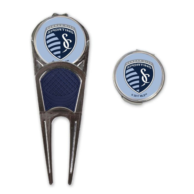 Combo de herramienta/marcador/clip en forma de H de Sporting Kansas City Golf*