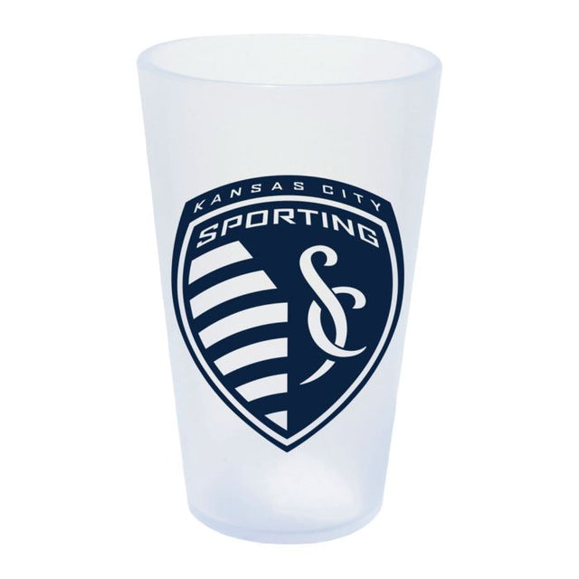 Vaso de pinta de silicona de 16 oz con forma de carámbano de Sporting Kansas City