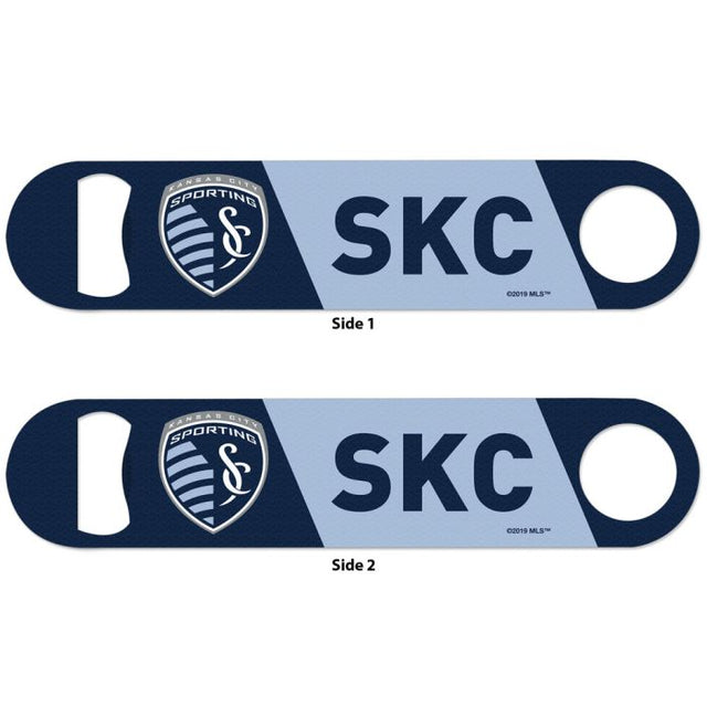 Abridor de botellas de metal de dos lados Sporting Kansas City