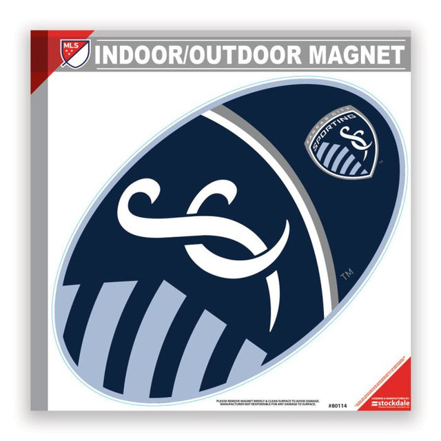 Imanes para exteriores de Sporting Kansas City de 6" x 6"