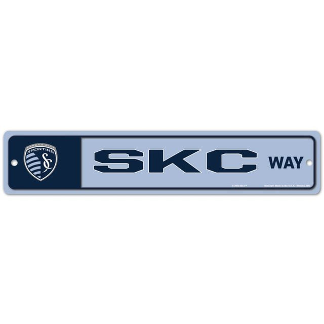 Letrero de calle/zona de Sporting Kansas City de 3,75" x 19"