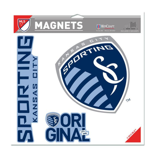 Imán de vinilo de Sporting Kansas City de 11" x 11"