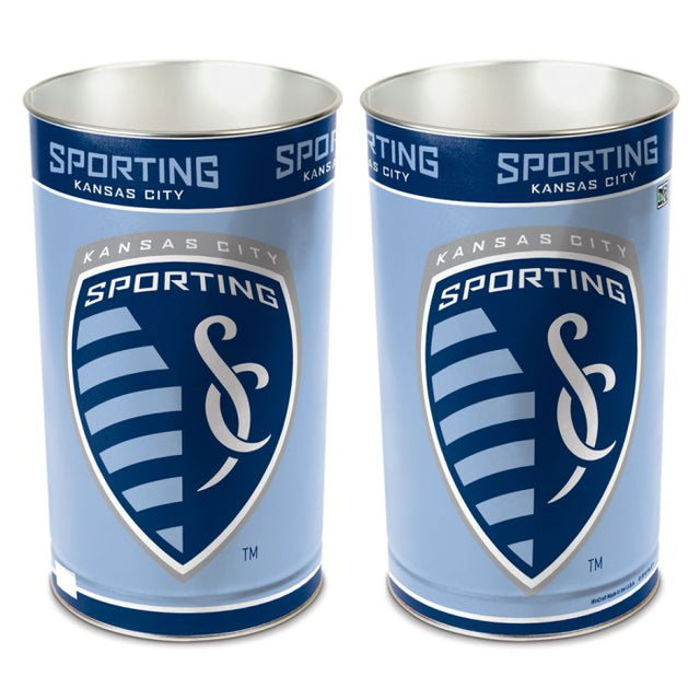 Papelera Sporting Kansas City - cónica de 15" de alto