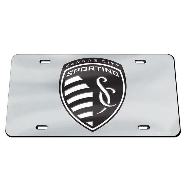 Matrícula especial de acrílico en blanco y negro de Sporting Kansas City