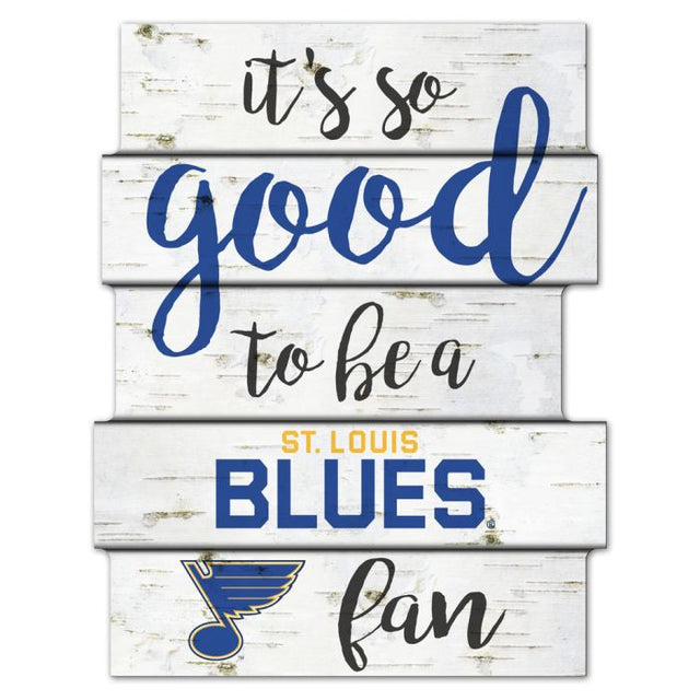 St. Louis Blues BIRCH Wood Sign 11"X14"