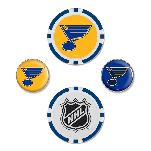 Juego de cuatro marcadores de pelota de los St. Louis Blues