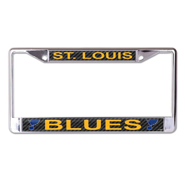 St. Louis Blues CARBON Lic Plt Frame S/L Printed