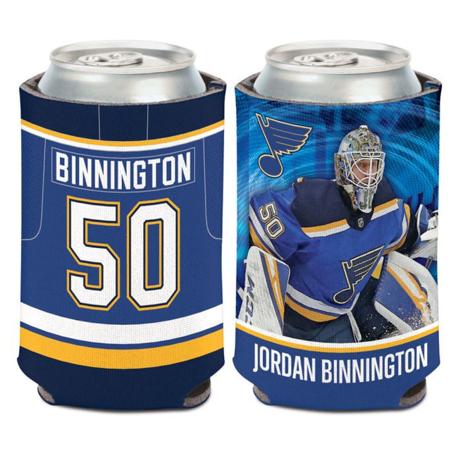 圣路易斯蓝调队罐装冷却器 12 盎司 Jordan Binnington