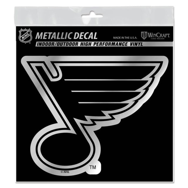 St. Louis Blues Decal Metallic 6" x 6"