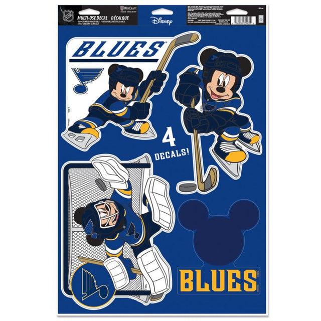 St. Louis Blues / Disney Calcomanía multiusos de Disney de 11" x 17"