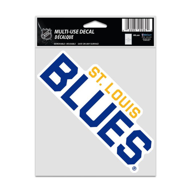 Calcomanías para fanáticos de los St. Louis Blues de 3,75" x 5"