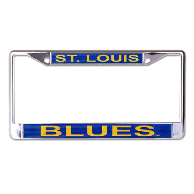 St. Louis Blues GLITTER Lic Plt Frame S/L Printed