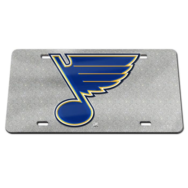 St. Louis Blues GLITTER Specialty Acrylic License Plate