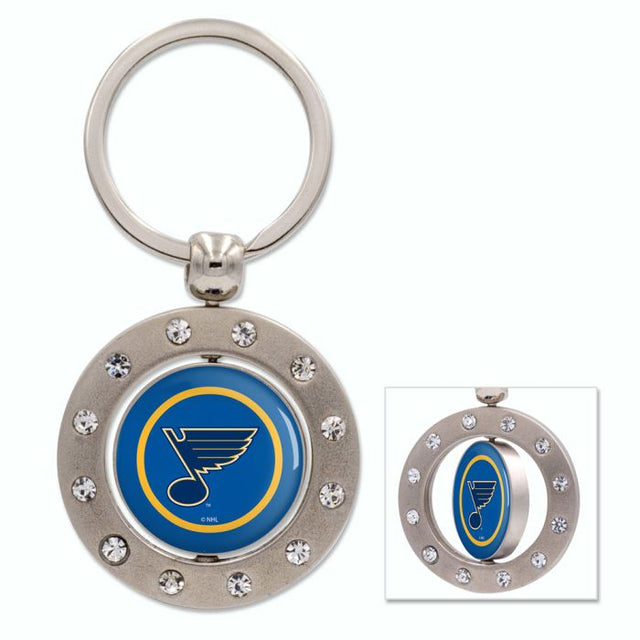 St. Louis Blues Keychain w/Bling Spinner