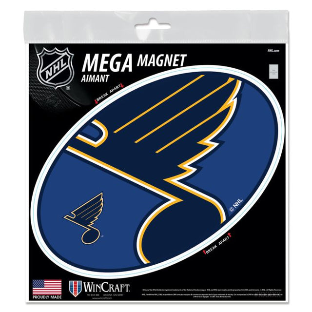 Imanes para exteriores MEGA de St. Louis Blues de 6" x 6"