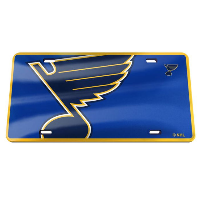 Matrícula especial de acrílico MEGA de St. Louis Blues