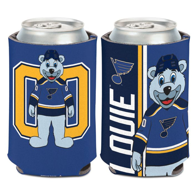 Enfriador de lata con mascota de St. Louis Blues de 12 oz.