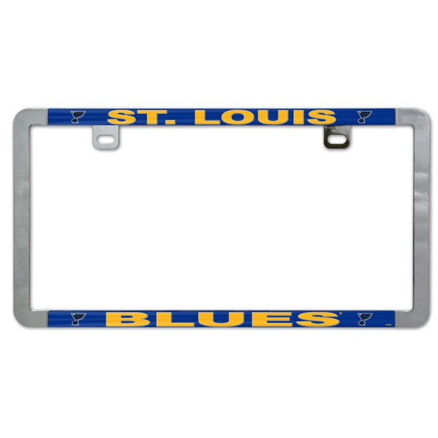 St. Louis Blues Metal Lic. Plate Frame Slim