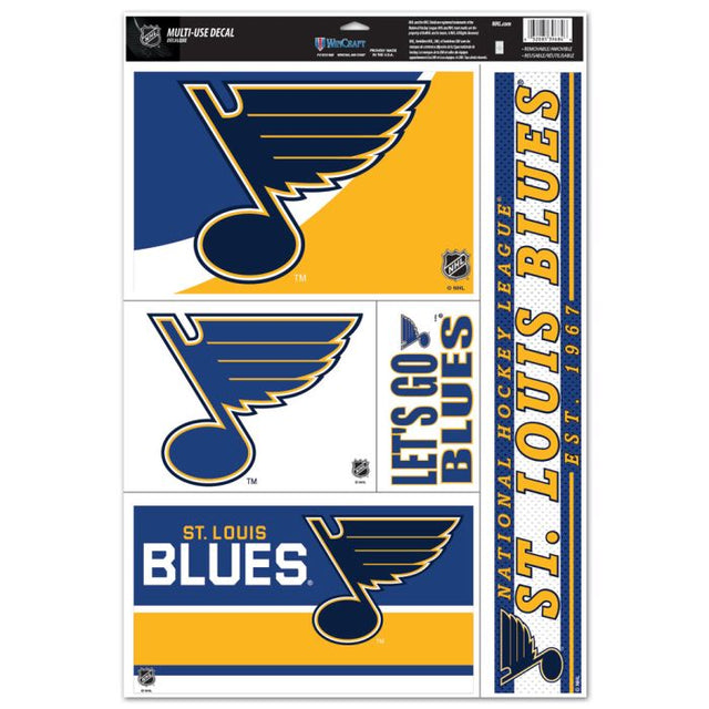 Calcomanía multiusos de St. Louis Blues de 11" x 17"