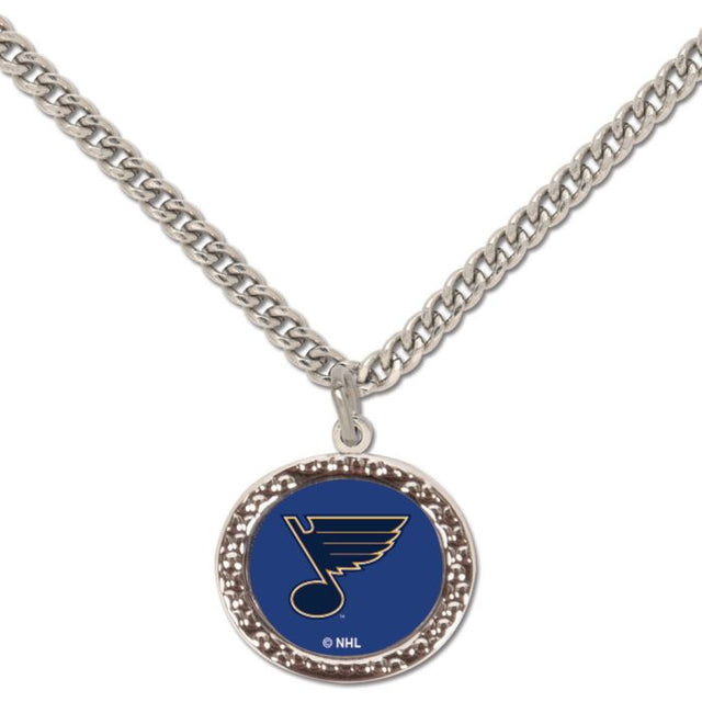 St. Louis Blues Necklace w/Charm Jewelry Card