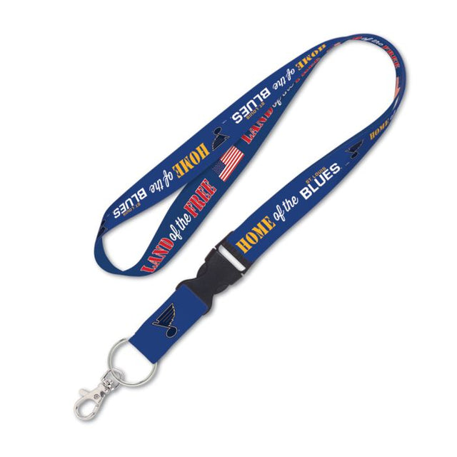 St. Louis Blues / Patriotic Patriotic Lanyard w/detachable buckle 1"