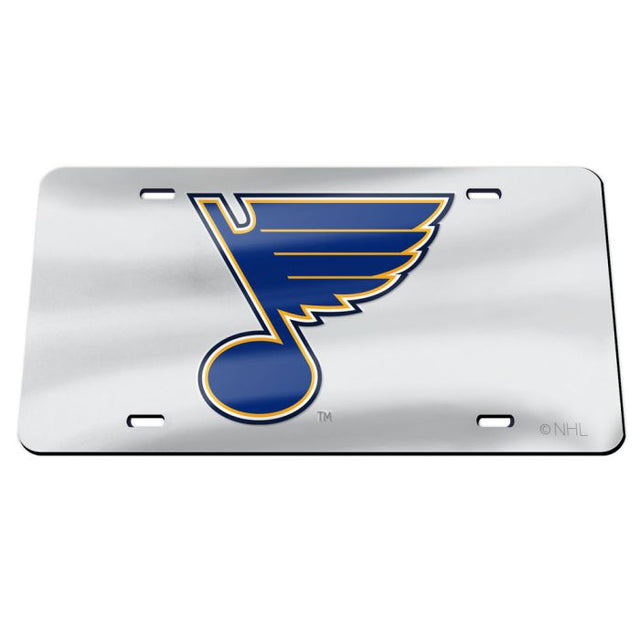 St. Louis Blues SILVER Specialty Acrylic License Plate