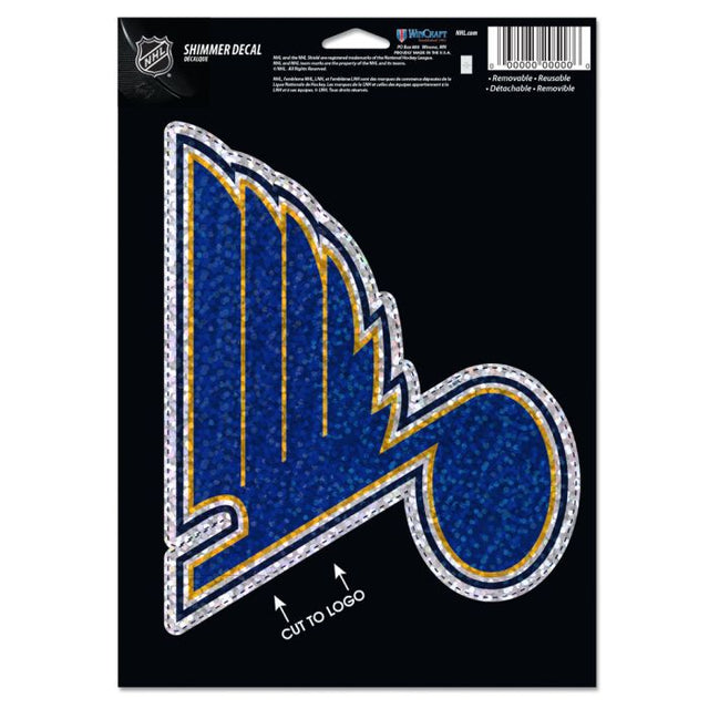 Calcomanías brillantes de St. Louis Blues de 5" x 7"